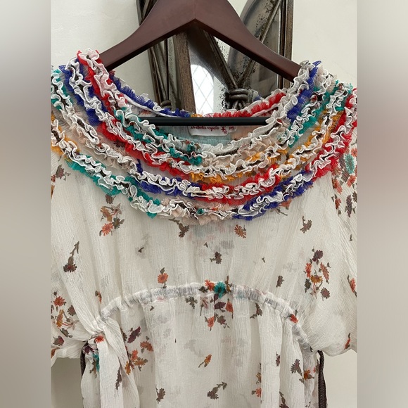 ISABELA CAPETO PEASANT BLOUSE - Picture 1 of 5